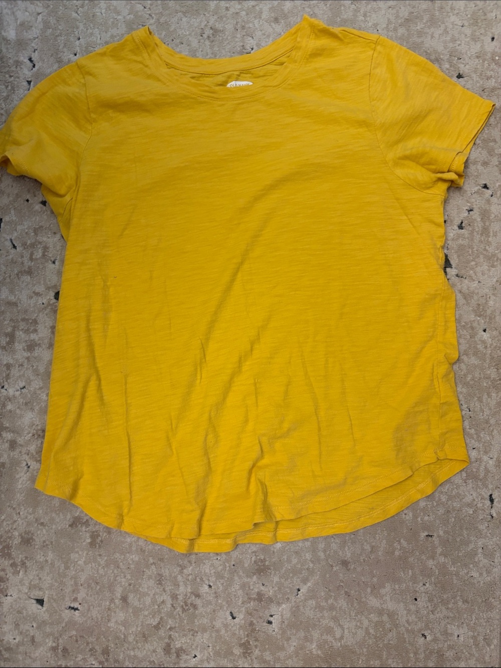 Old Navy Women's Crew Neck Short Sleeve Tee - Yellow size large